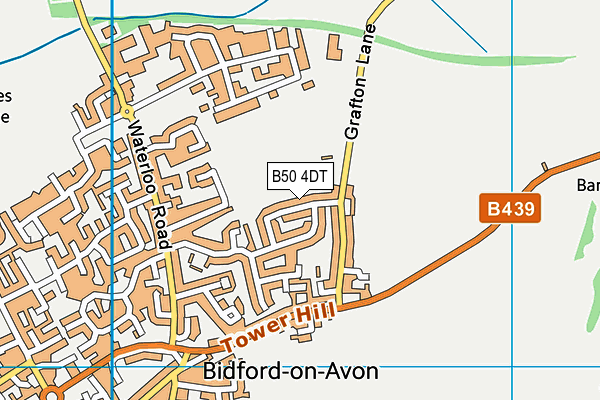B50 4DT map - OS VectorMap District (Ordnance Survey)