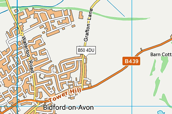 B50 4DU map - OS VectorMap District (Ordnance Survey)