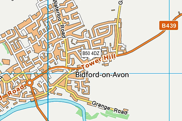 B50 4DZ map - OS VectorMap District (Ordnance Survey)