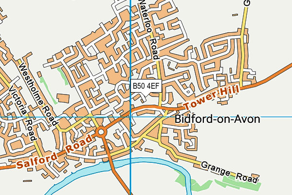 B50 4EF map - OS VectorMap District (Ordnance Survey)