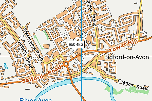 B50 4EG map - OS VectorMap District (Ordnance Survey)