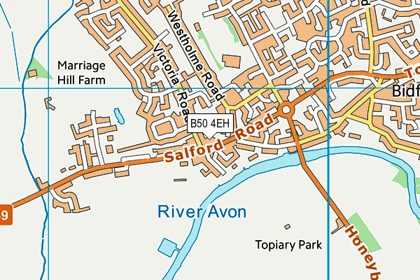 B50 4EH map - OS VectorMap District (Ordnance Survey)