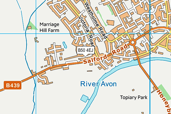 B50 4EJ map - OS VectorMap District (Ordnance Survey)