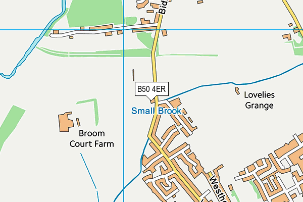 B50 4ER map - OS VectorMap District (Ordnance Survey)