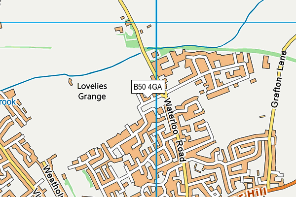 B50 4GA map - OS VectorMap District (Ordnance Survey)