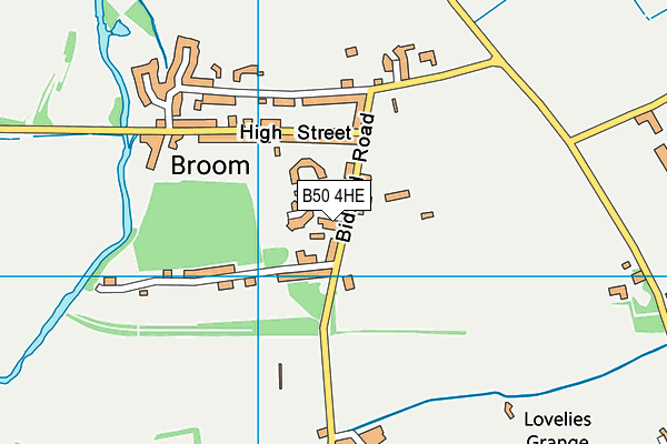 B50 4HE map - OS VectorMap District (Ordnance Survey)