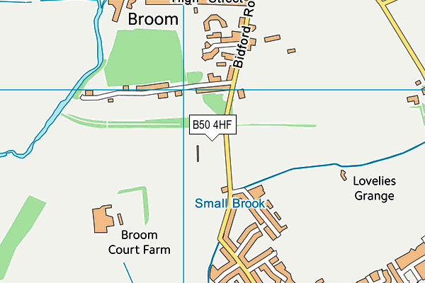 B50 4HF map - OS VectorMap District (Ordnance Survey)