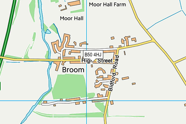 B50 4HJ map - OS VectorMap District (Ordnance Survey)