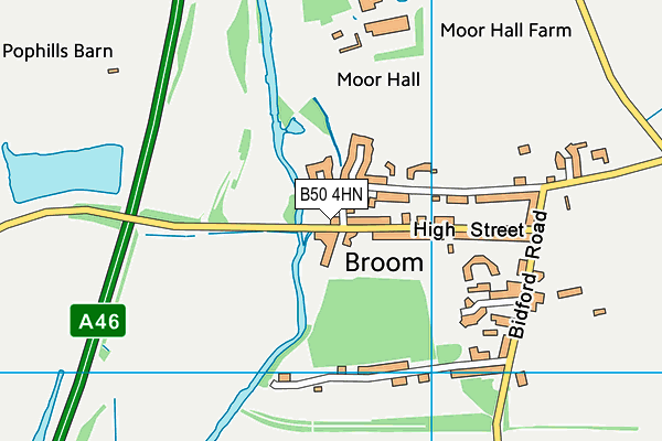 B50 4HN map - OS VectorMap District (Ordnance Survey)