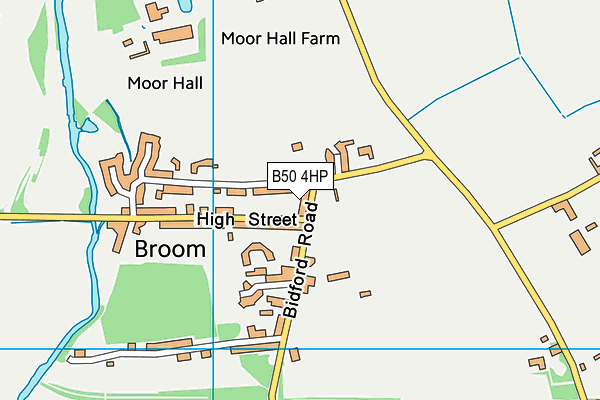 B50 4HP map - OS VectorMap District (Ordnance Survey)