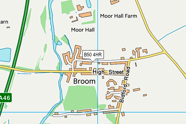 B50 4HR map - OS VectorMap District (Ordnance Survey)