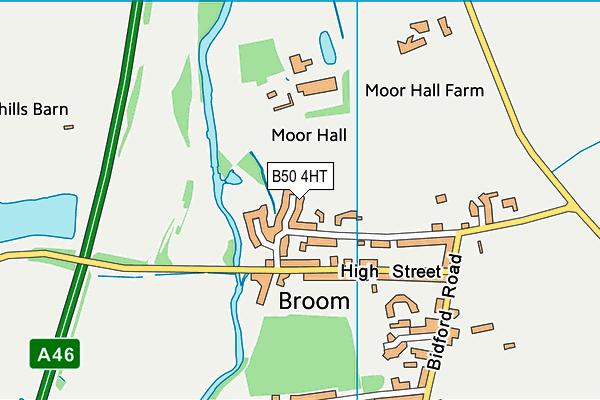 B50 4HT map - OS VectorMap District (Ordnance Survey)