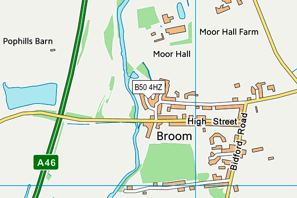 B50 4HZ map - OS VectorMap District (Ordnance Survey)