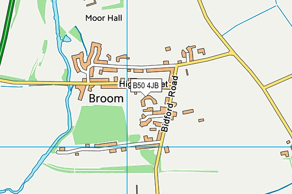 B50 4JB map - OS VectorMap District (Ordnance Survey)