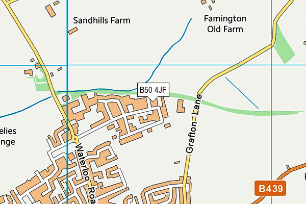 B50 4JF map - OS VectorMap District (Ordnance Survey)