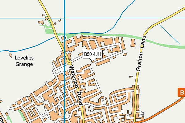 B50 4JH map - OS VectorMap District (Ordnance Survey)