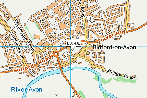 B50 4JL map - OS VectorMap District (Ordnance Survey)