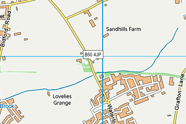 B50 4JP map - OS VectorMap District (Ordnance Survey)