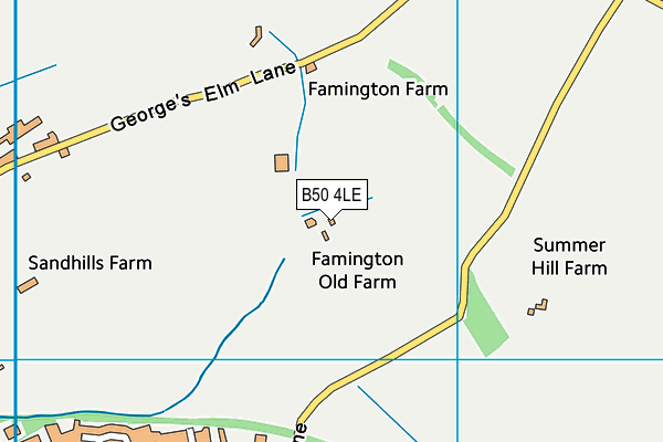 B50 4LE map - OS VectorMap District (Ordnance Survey)