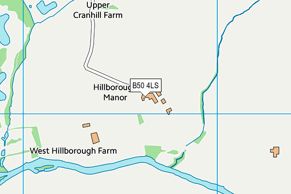 B50 4LS map - OS VectorMap District (Ordnance Survey)