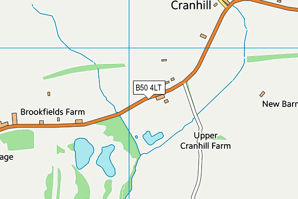 B50 4LT map - OS VectorMap District (Ordnance Survey)