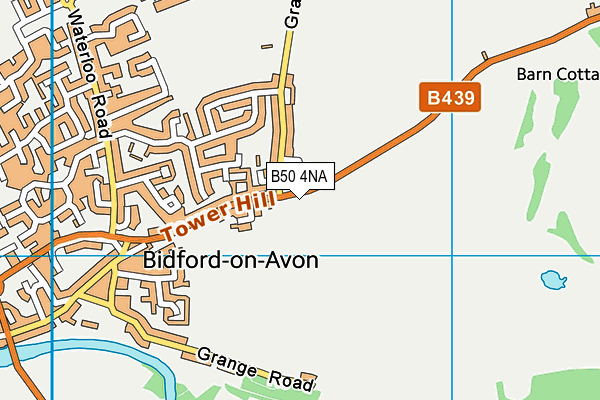 B50 4NA map - OS VectorMap District (Ordnance Survey)