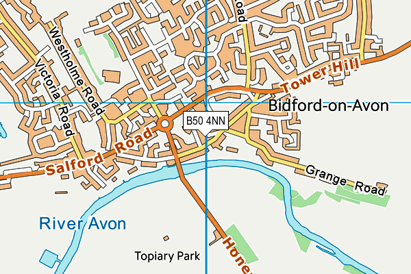 B50 4NN map - OS VectorMap District (Ordnance Survey)