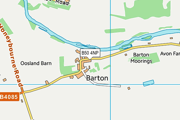 B50 4NP map - OS VectorMap District (Ordnance Survey)