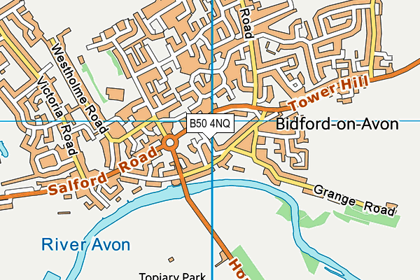 B50 4NQ map - OS VectorMap District (Ordnance Survey)