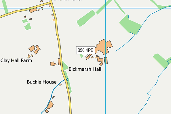 B50 4PE map - OS VectorMap District (Ordnance Survey)
