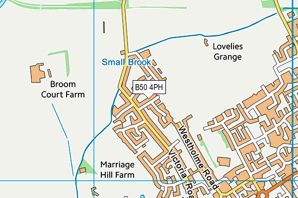 B50 4PH map - OS VectorMap District (Ordnance Survey)