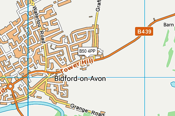 B50 4PP map - OS VectorMap District (Ordnance Survey)