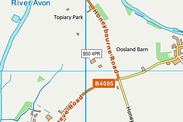 B50 4PR map - OS VectorMap District (Ordnance Survey)