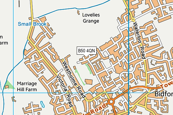 B50 4QN map - OS VectorMap District (Ordnance Survey)