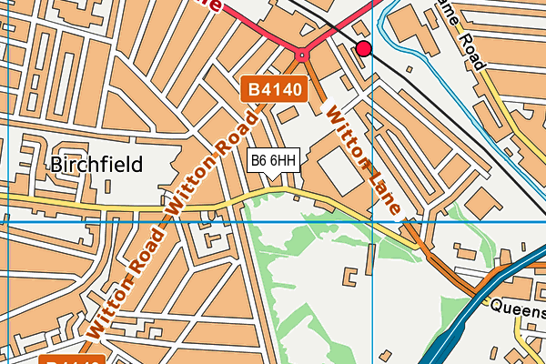 B6 6HH map - OS VectorMap District (Ordnance Survey)