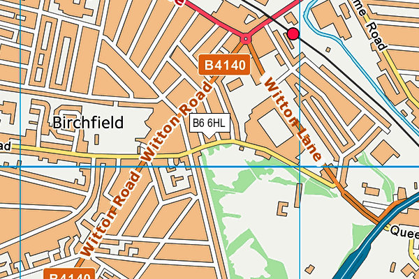 B6 6HL map - OS VectorMap District (Ordnance Survey)