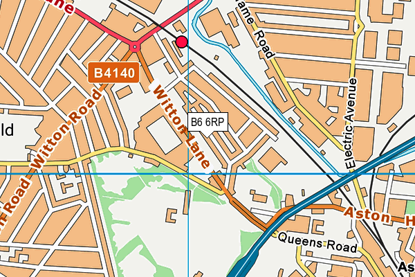 B6 6RP map - OS VectorMap District (Ordnance Survey)