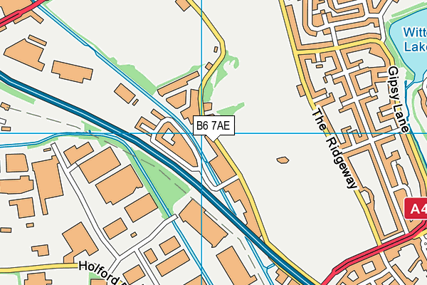 B6 7AE map - OS VectorMap District (Ordnance Survey)