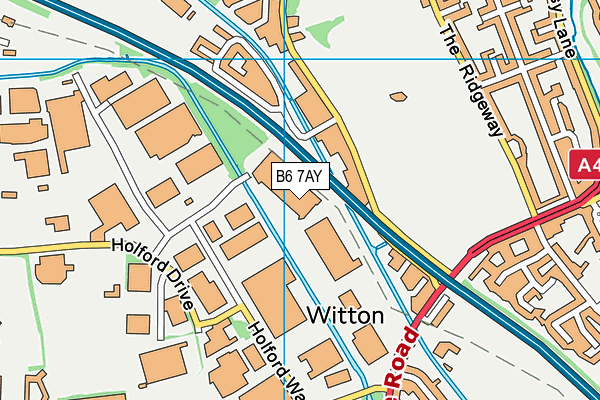 B6 7AY map - OS VectorMap District (Ordnance Survey)