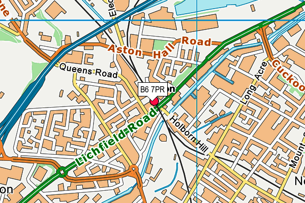 B6 7PR map - OS VectorMap District (Ordnance Survey)