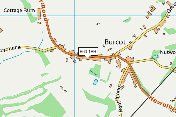 B60 1BH map - OS VectorMap District (Ordnance Survey)