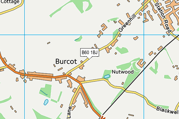 B60 1BJ map - OS VectorMap District (Ordnance Survey)