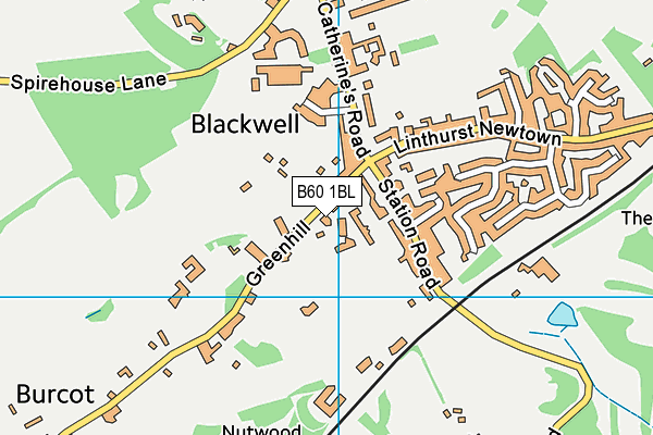 B60 1BL map - OS VectorMap District (Ordnance Survey)