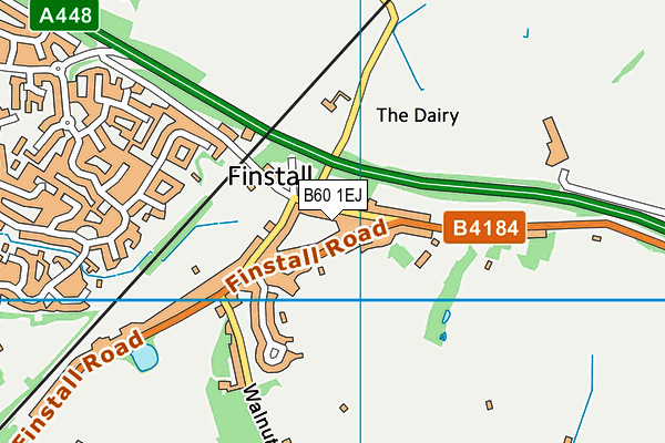 B60 1EJ map - OS VectorMap District (Ordnance Survey)