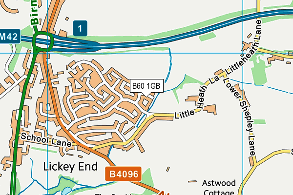 B60 1GB map - OS VectorMap District (Ordnance Survey)