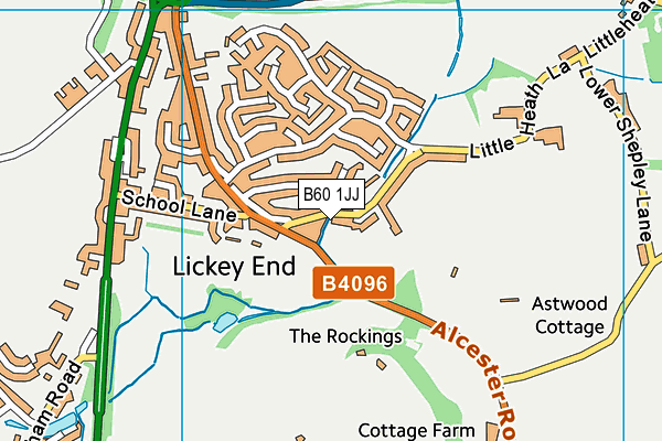 Lickey End Recreation Ground map (B60 1JJ) - OS VectorMap District (Ordnance Survey)