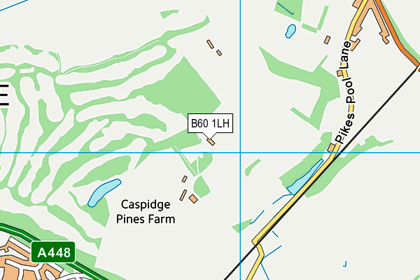 B60 1LH map - OS VectorMap District (Ordnance Survey)