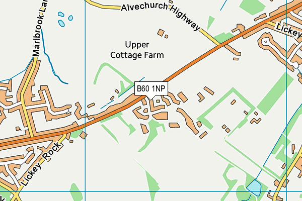 B60 1NP map - OS VectorMap District (Ordnance Survey)