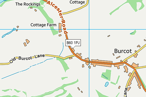 B60 1PJ map - OS VectorMap District (Ordnance Survey)