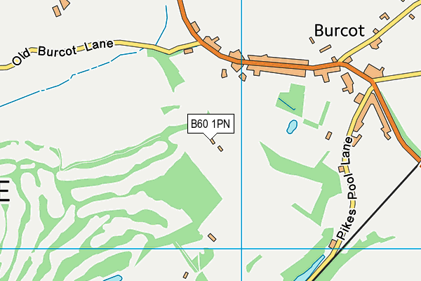 B60 1PN map - OS VectorMap District (Ordnance Survey)